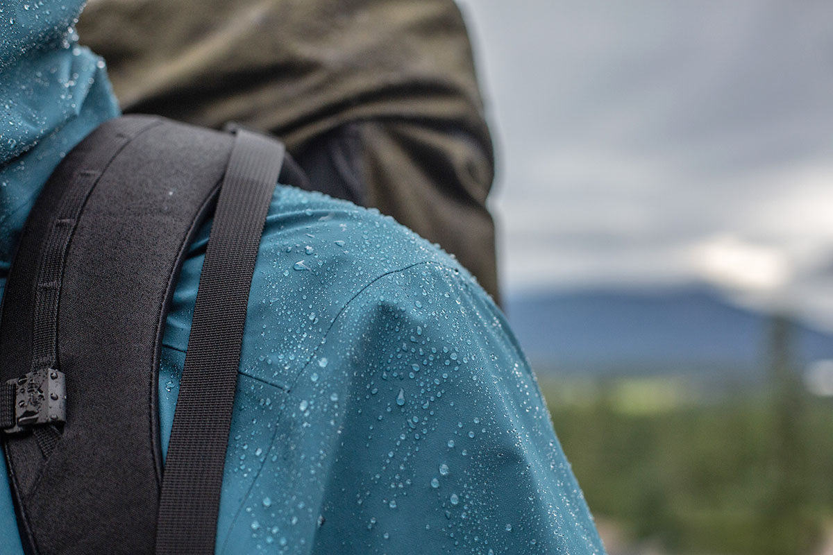 Arc'teryx Ralle Jacket (rain beading up on surface)